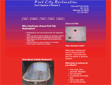 Tablet Screenshot of portcityrestoration.com